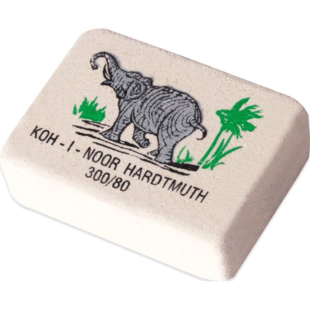 Изображение товара Ластик офисный KOH-I-NOOR Слон 80 шт натуральный каучук офисный комплект