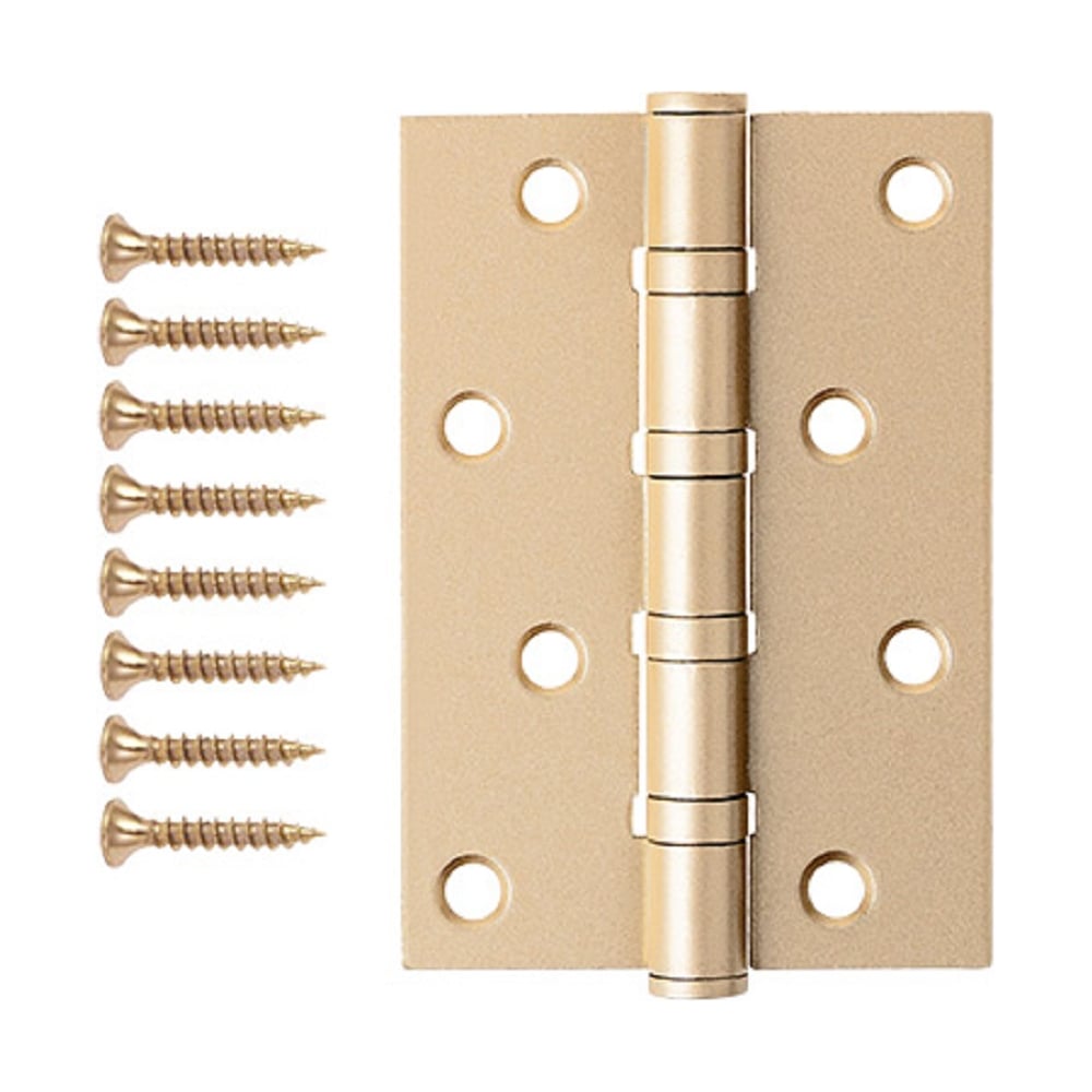 Изображение товара Петля врезная Code Deco 100x70x2,5 сатинированное золото пластиковое покрытие