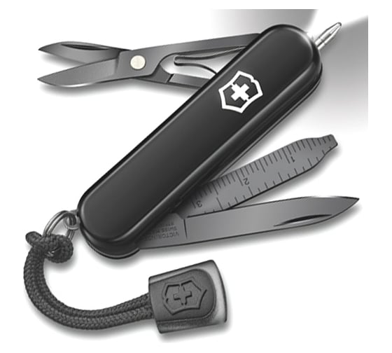 Изображение товара Нож-брелок Victorinox Classic Signature Lite, 58 мм, 7 функций, черный 0.6226.31P