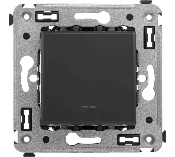 Изображение товара Кнопка одноклавишная в стену DKC, Avanti, Черный матовый 1 ШТ 4412153