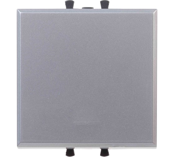 Изображение товара Кнопка одноклавишная DKC модульная, Avanti, Закаленная сталь, 2 модуля 1 ШТ 4404152