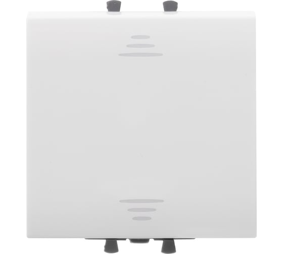 Изображение товара Переключатель DKC одноклавишный модульный, Avanti, Белое облако, 2 модуля 1 ШТ 4400112