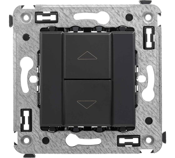 Изображение товара Механизм управления рольставней DKC в стену, Avanti, Черный матовый 1 ШТ 4412183