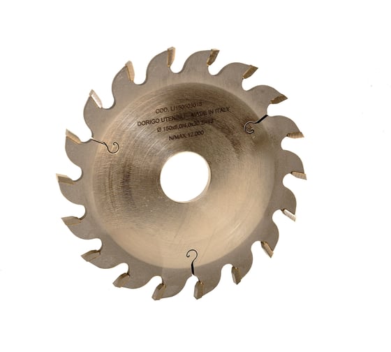 Изображение товара Диск пильный Dorigo пазовый 150x6.0/4.0x30 Z=18 LI150603018