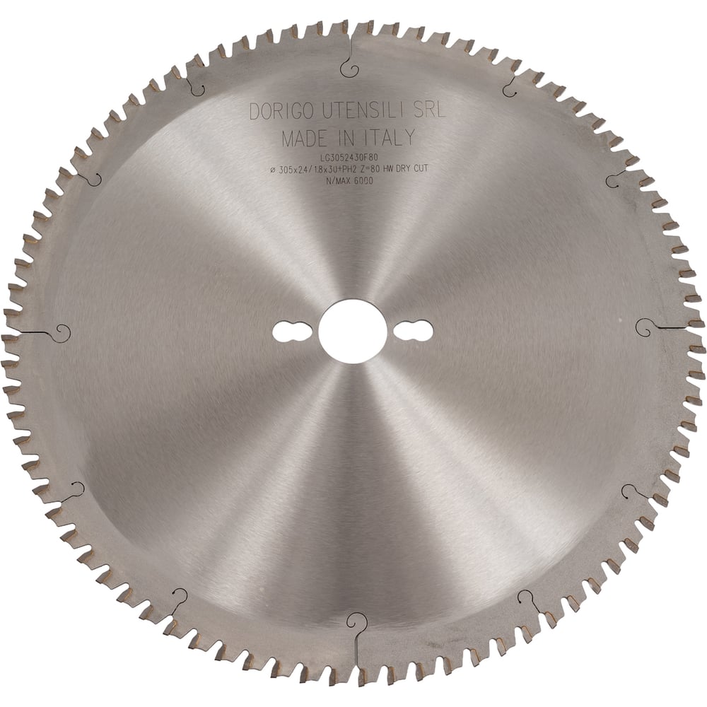 Изображение товара Пильный диск Dorigo для обработки стали 305х2.4/1.8x30+PH2, безыскровый