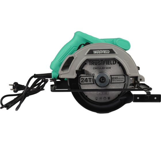 Изображение товара Пила циркулярная электрическая TRUSTFIELD 1000Вт, 5500об/мин, диск 185мм, пропил 44/61мм, 45 ETCS-185
