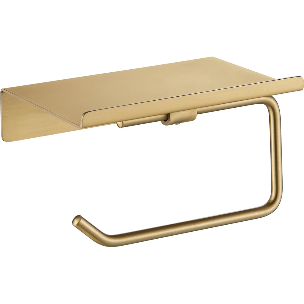 Изображение товара Держатель для туалетной бумаги SHEVANIK SG5705G-1 с полочкой для телефона