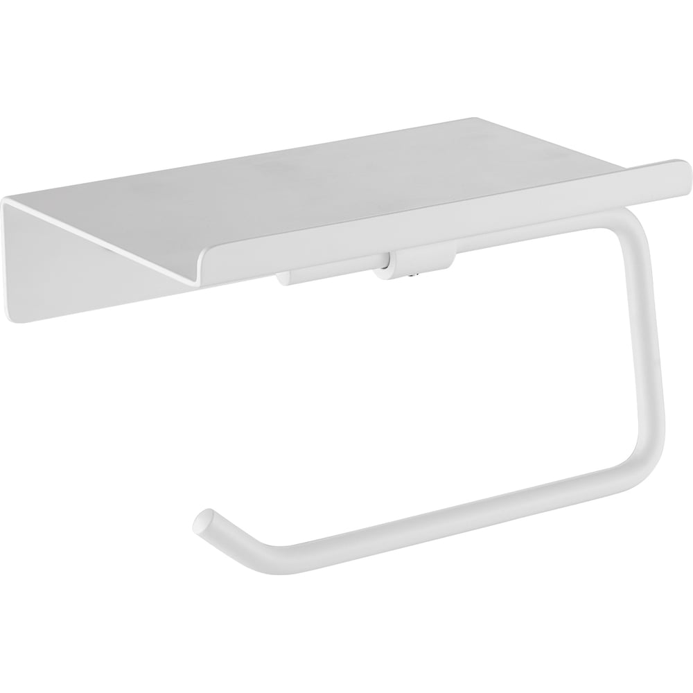 Изображение товара Держатель для туалетной бумаги SHEVANIK SG5705C-1 с полочкой для телефона белый матовый