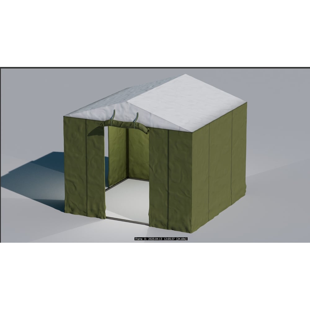 Изображение товара Палатка сварщика домик МногоТентов 3x2х2,2 м. Эконом 7D3x2BR_PVCv