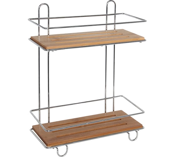 Изображение товара Двухъярусная полка Рыжий кот BAMBOO-03 26x115x34 см 101245