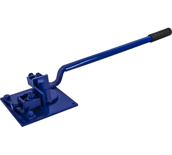 Изображение товара Станок для гибки арматуры диаметром 10 - 20 мм, стальное основание, обрезиненная рукоятка 600 мм, коробка КОБАЛЬТ 920-629
