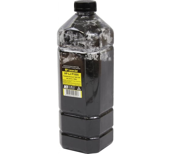 Изображение товара Тонер универсальный Hi-Black для HP LJ P1005, Тип 4.4, Bk, 1 кг, канистра HB-HP-Univ-T4.4-Bk-1000G