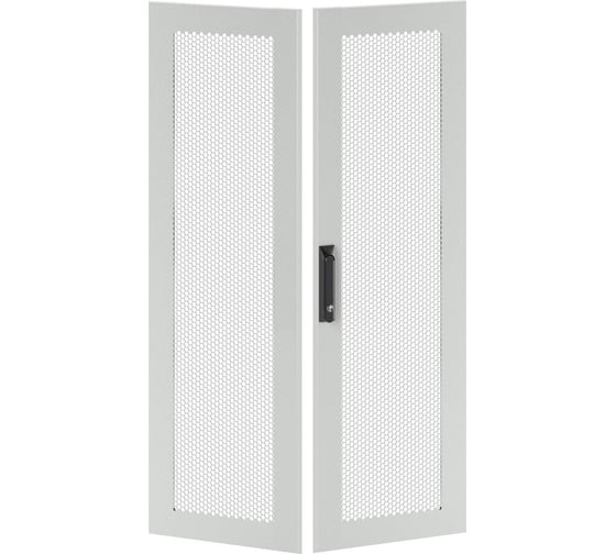 Изображение товара Дверь DKC перфорированная двухстворчатая для IT CQE 2000x800 RAL7035 1 ШТ RGITCPMD2080