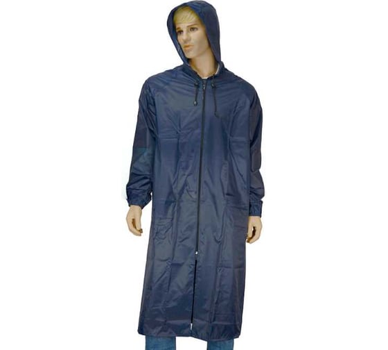 Изображение товара Плащ Костромская Текстильная Компания Стандарт тафета пвх застежка молния синий, M (88-92), 170-176 4680642112116