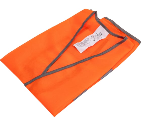 Изображение товара Жилет Костромская Текстильная Компания тип 1э трикотажное полотно 65, 260 застежка велькро Оранж, L(96-100), 170-176 4660373783663