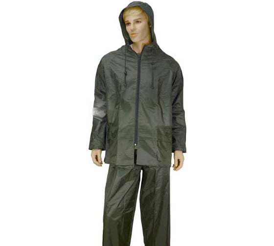 Изображение товара Костюм Костромская Текстильная Компания СКАТ таффета с пвх покрытием застежка молния Хаки, 2XL (112-116), 182-188 4680642136402