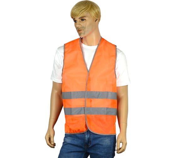 Изображение товара Жилет Костромская Текстильная Компания тип 1э трикотажное полотно 65, 260 застежка велькро Оранж, 2XL (112-116), 170-176 4660373783205