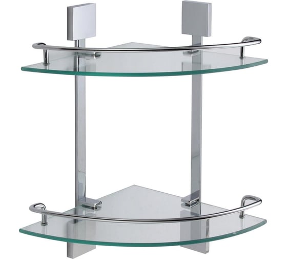Изображение товара Полка угловая двойная стеклянная Savol S-065322A