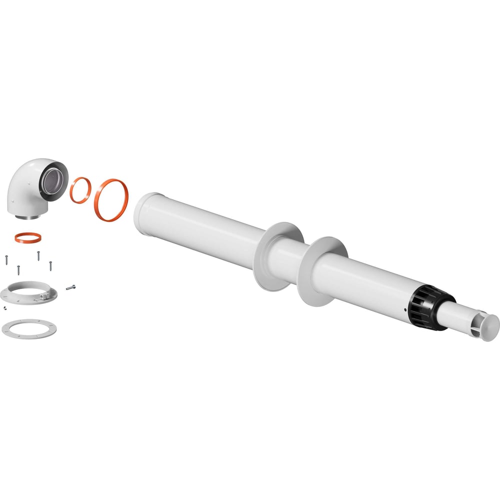 Изображение товара Комплект дымохода KRATS АНТИЛЕД D60/100 L1220 с фланцем, защита от обледенения