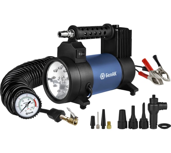 Изображение товара Компрессор автомобильный БелАК Х-СЕРИЯ 12V 55 л/мин с фонариком БАК.99353