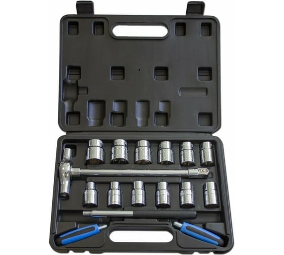 Изображение товара Набор инструментов Forsage с Т-образной трещоткой,17 пр.1/2(6гр.)(8,10,12-17,19,21,22,24мм) F-4171(48724)