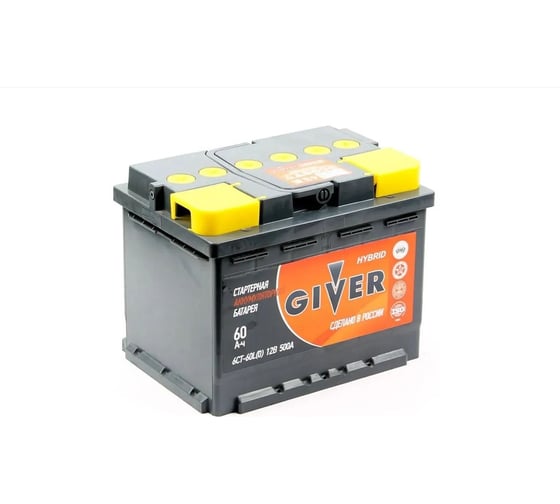 Изображение товара Аккумулятор Giver HYBRID 6СТ-60.0 60N(0)-L2АГ-АГ-0