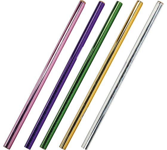 Изображение товара Пленка оберточная подарочная ОФИСМАГ 0,7x2 м, голографическая, цвет ассорти, шк7791 601018