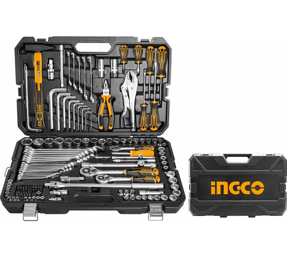 Изображение товара Набор инструментов INGCO 142 предметов INDUSTRIAL HKTHP21421