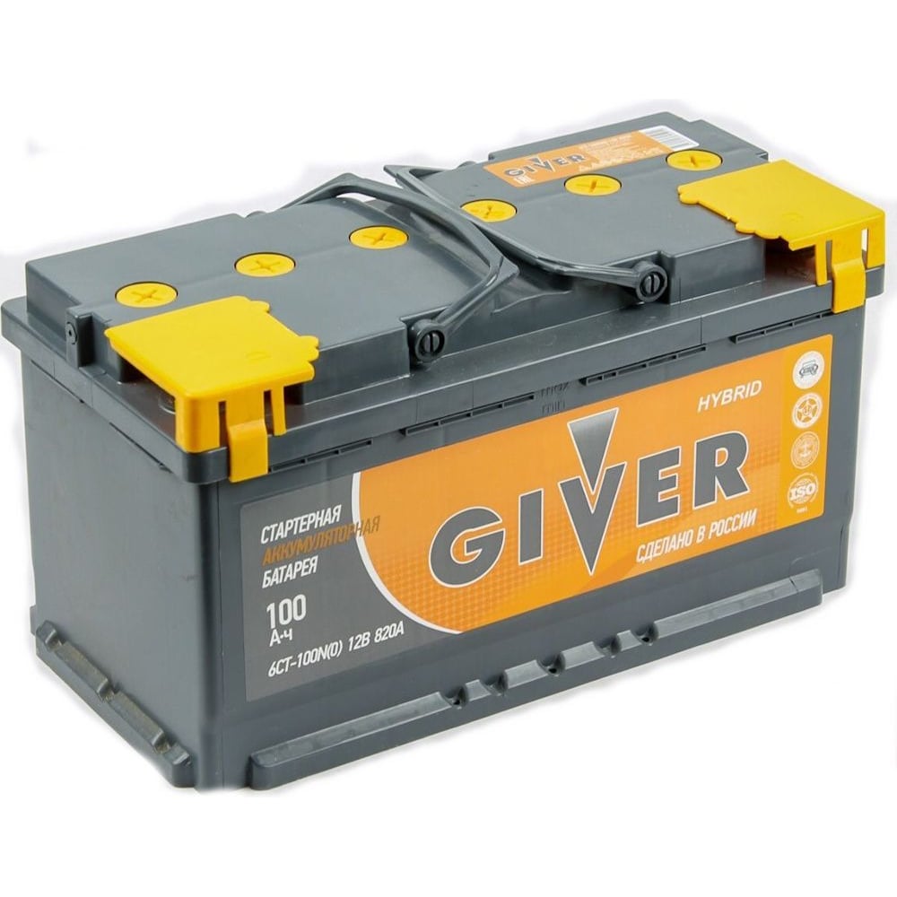 Изображение товара Аккумулятор Giver HYBRID 6CT 12V 100AH для автомобилей и спецтехники