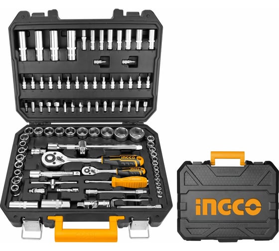 Изображение товара Набор инструментов INGCO 1/4 и 1/2, 94 предмета HKTS42941