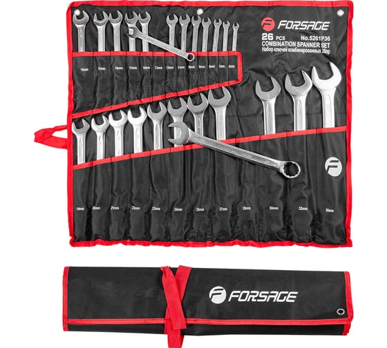 Изображение товара Набор ключей комбинированных Forsage 26пр. F-5261P36(7028)