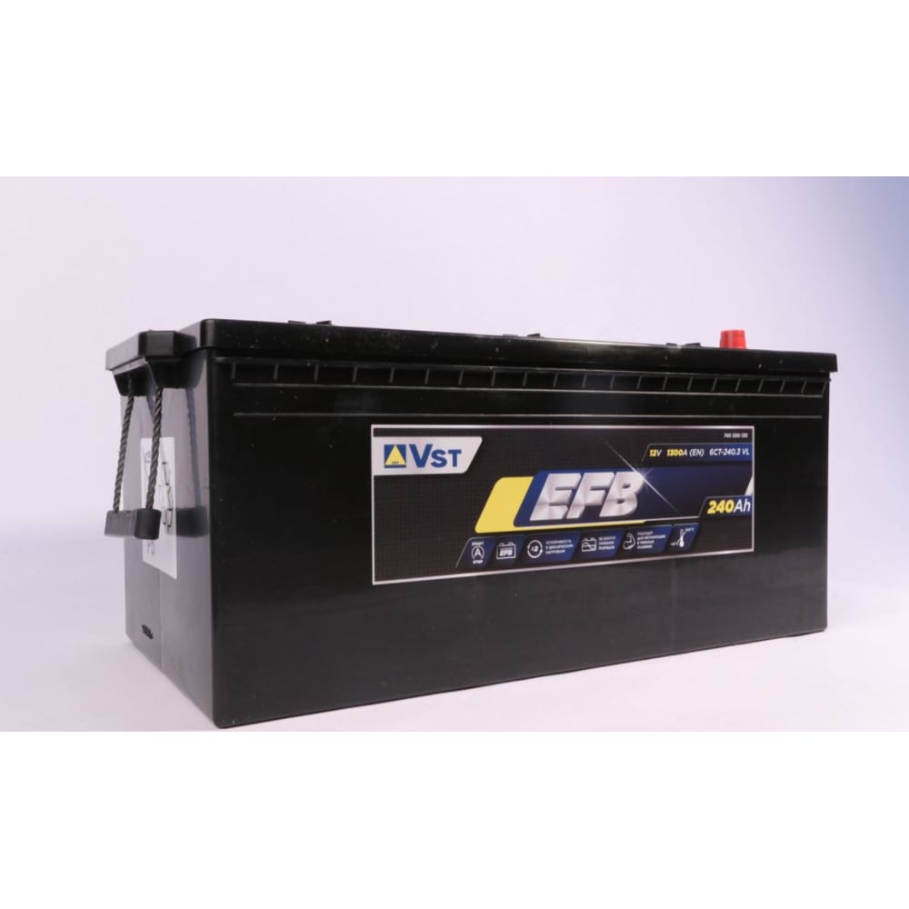 Изображение товара Аккумулятор VST 6СТ-240 EFB евро.конус 12В 240 А*ч усиленный пусковой ток