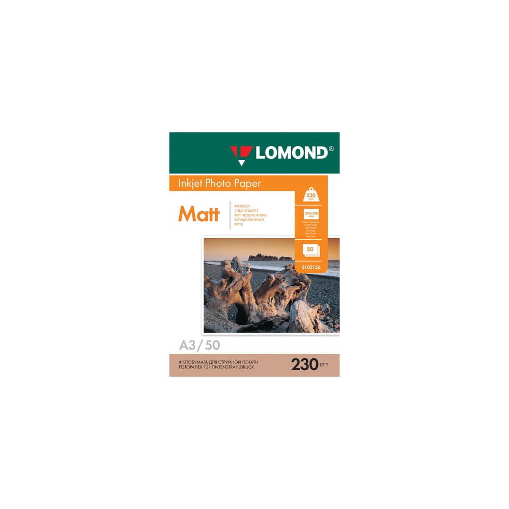 Изображение товара Фотобумага матовая ОФИСМАГ A3 230 г/м2 50 листов