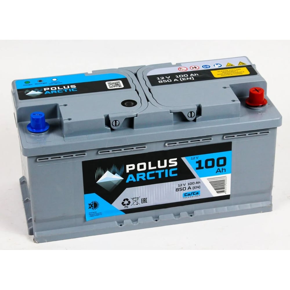 Изображение товара Аккумулятор POLUS ARCTIC 6СТ-100.0 низкий PA100.0(н) 12В 100А*ч стандартные клеммы