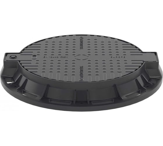 Изображение товара Люк чугунный тяжелый DKC тип С250 по ГОСТ 3634 2019, с запорным устройством и уплотняющей прокладкой, 1 шт 600250C