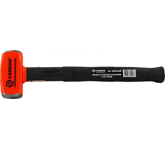 Изображение товара Кувалда с резиновой рукояткой и стальным сердечником Carbon 1.8 кг CHICH18400 086875
