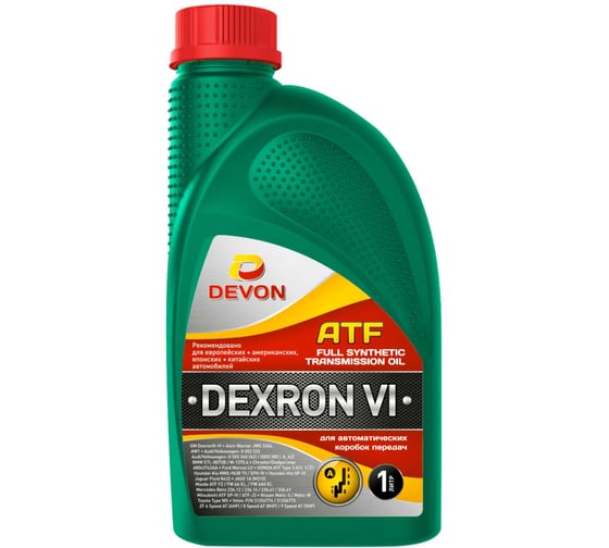 Изображение товара Масло DEVON ATF Dexron VI, канистра 1 л 338664169