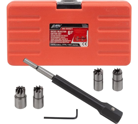 Изображение товара Набор фрез для чистки и восстановления посадочных мест дизельных форсунок JBC 6 предметов JBC-906G1(61993)