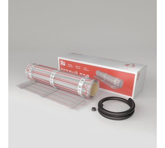 Изображение товара Теплый пол Miro нагревательный мат 1.5 кв.м, 300 Вт, 2493