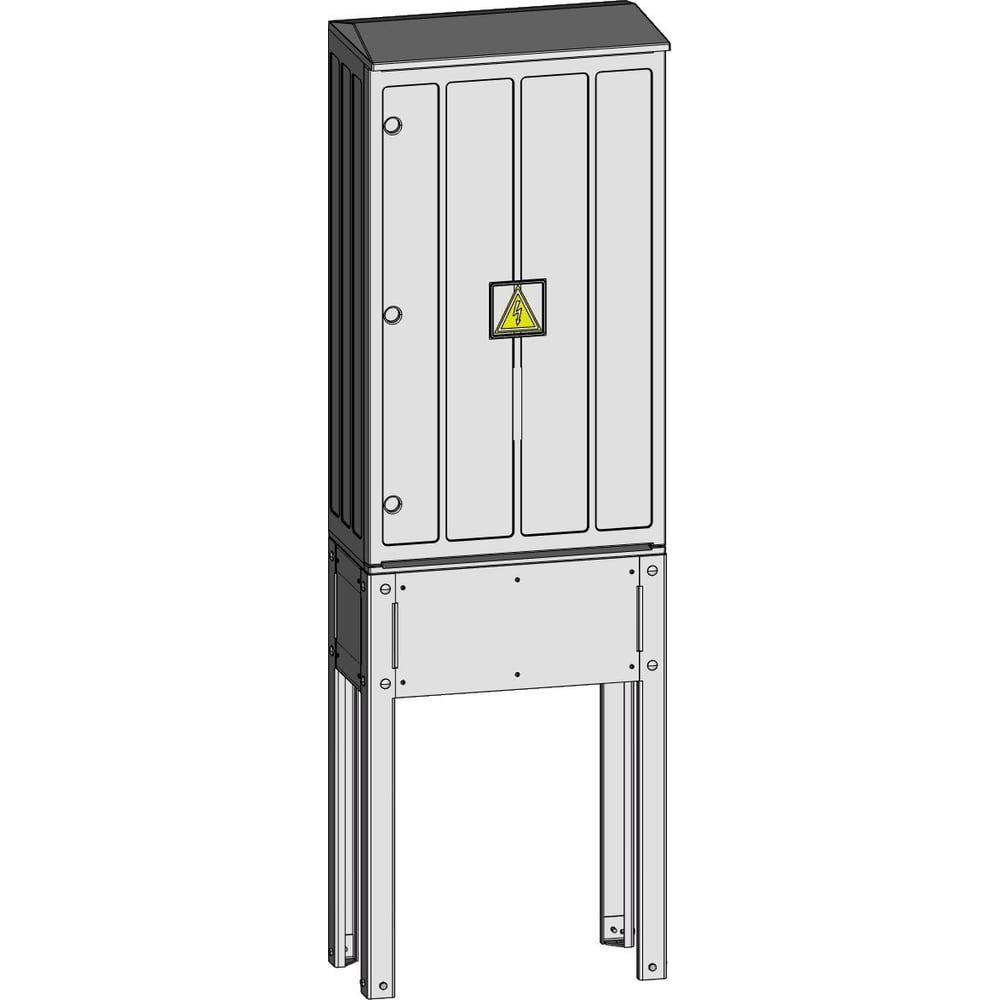 Изображение товара Корпус композитный (полиэстер) ЭНЕРГОПЛАСТ ЭПШП (Ф) 75x105x30 с фундаментом грунтовым Б7510530-01ФГ