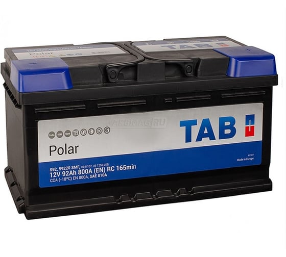 Изображение товара Аккумулятор TAB Polar 6СТ-92.0 (59249) 246292