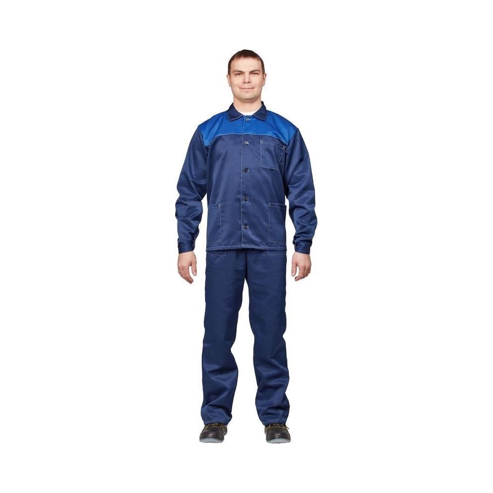 Мужской летний костюм ООО Комус, цвет синий/васильковый, размер 56-58