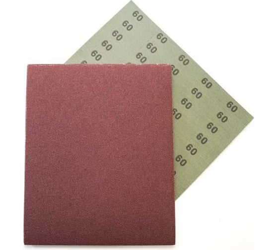 Изображение товара Шкурка шлифовальная водостойкая О/А (10 шт; 230х280 мм; Р60) Pobedit 2024006
