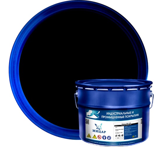 Изображение товара Эмаль Мицар ХВ-124 /10 кг/ чёрный УТ000011814