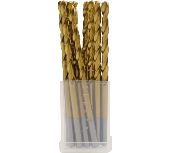 Изображение товара Сверло кобальтовое по металлу Hilberg 4.0x75(43) мм (10шт) Cobalt TOP, CO040-10