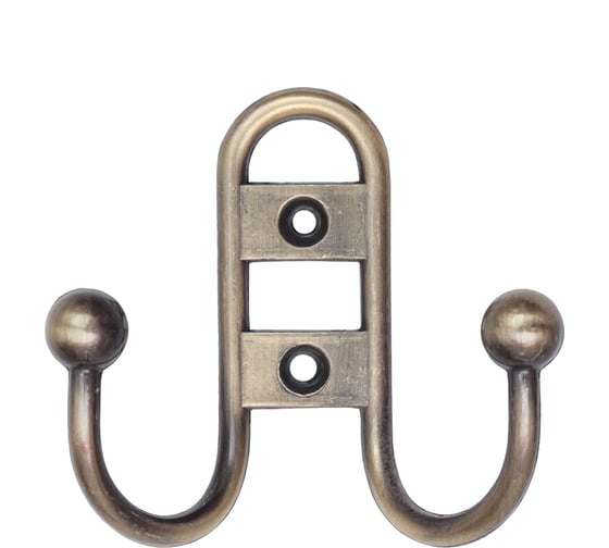 Изображение товара Крючок 2-х рож. СКОБЯНОЙ прут.брон.(Упак) 002736