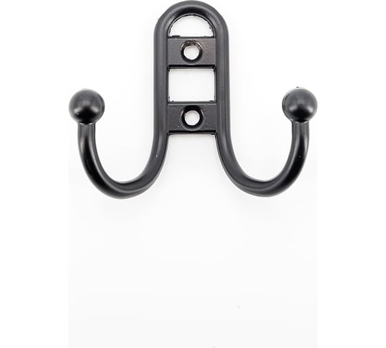 Изображение товара Крючок 2-х рож. прут.черный никель СКОБЯНОЙ Хедер 008334