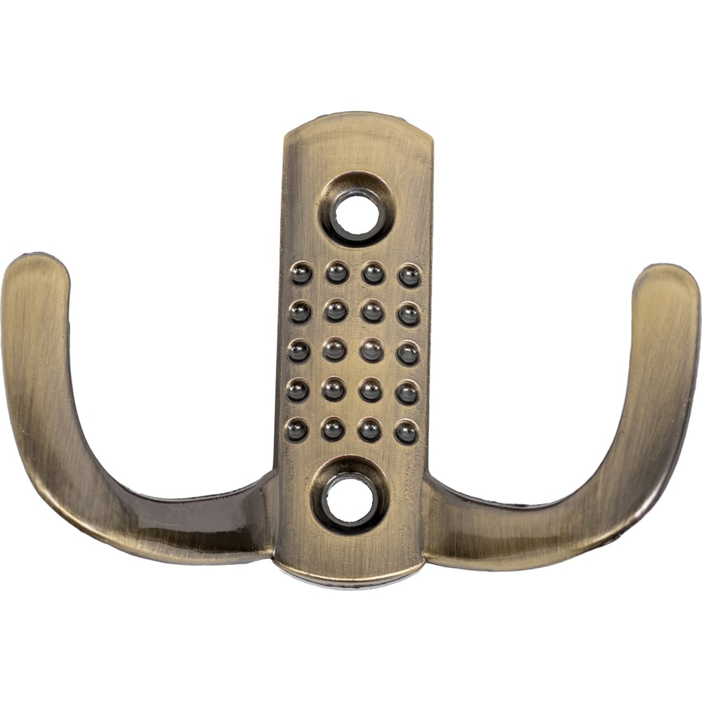 Изображение товара Крючок 2-х рожковый СКОБЯНОЙ бронзовый с максимальной нагрузкой 10 кг