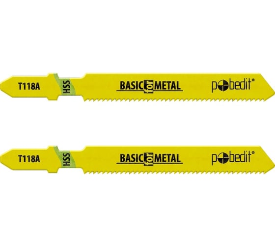 Изображение товара Полотна для электролобзика T118A (2 шт; HSS) Pobedit 2500150