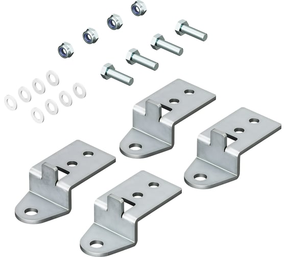 Изображение товара Кронштейны для настенного крепления DKC из нержавеющей стали AISI316 для навесных и клеммных корпусов, 4 шт R5AI516
